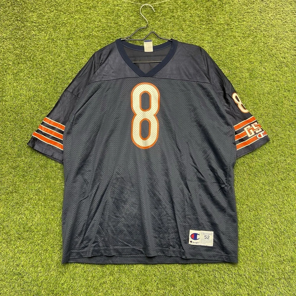 Champion Chicago Bears Football Jersey Mens 2XL 52 #8 Cade McNown Blue Navy